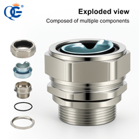 Connecteur de conduit Flexible du fabricant Joints de tuyau en métal Raccord de tuyau ondulé en zinc Presse-étoupe de câble électrique