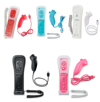 Télécommande Joystick sans fil 2 en 1 intégrée Motion Plus Nunchuks Gamepad Joypad Control pour Nintendo Wii /wii U Remote