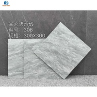Carreaux de porcelaine pleine masse 300x300mm Foshan, antidérapants, pour sols et murs de salle de bain, pour projets de restaurants et centres commerciaux