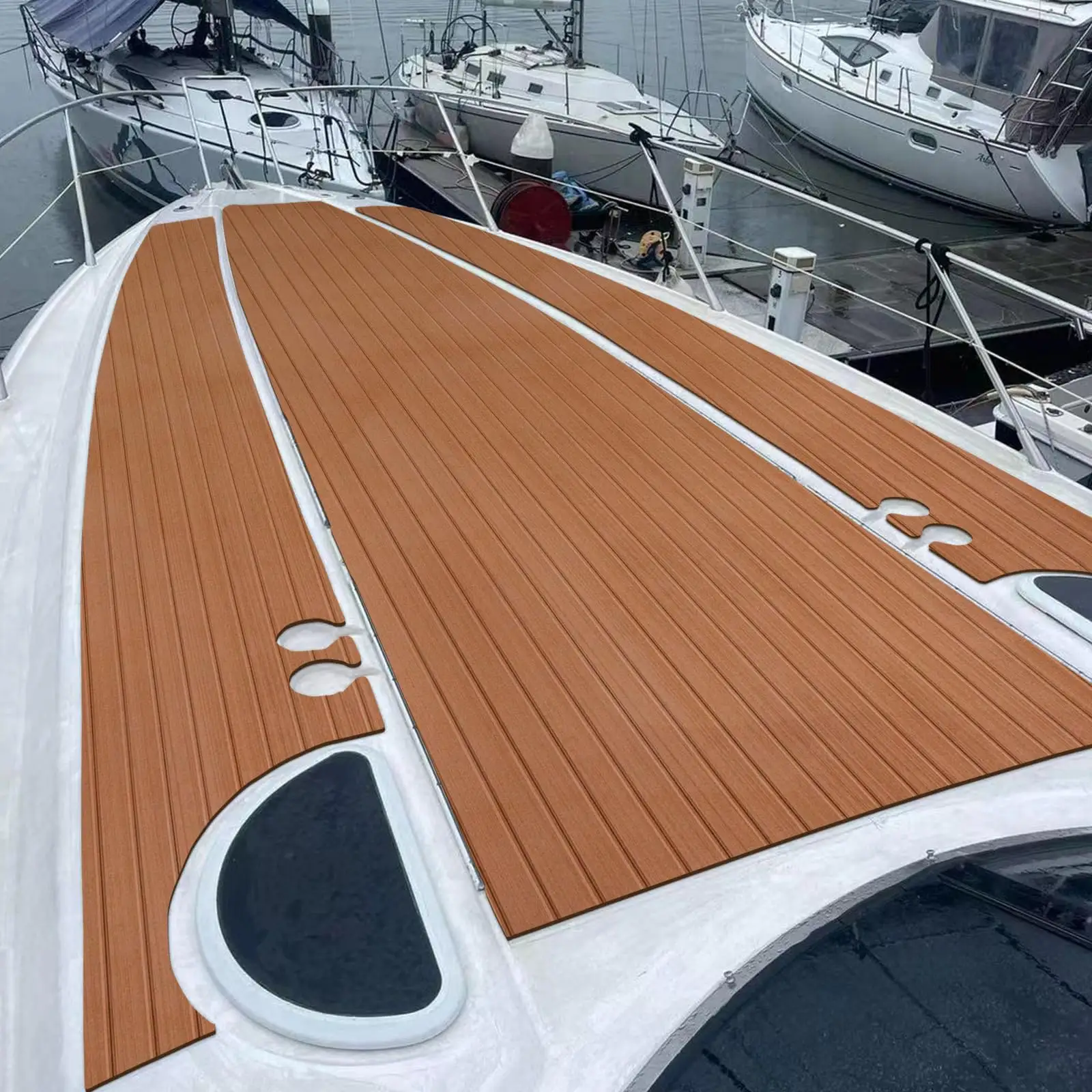 Hoogwaardig Antislip Composiet Vlootvloermateriaal Eva Foam Marine Synthetische Faux Teakvloer