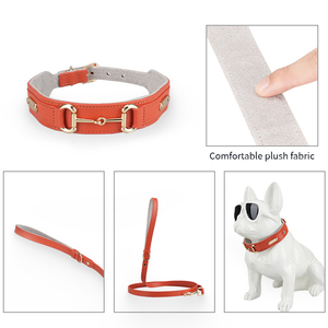 <span class=keywords><strong>Collar</strong></span> y correa de perro trenzado de alta calidad respetuoso con el medio ambiente personalizado de cuero tejido más popular - Product Image 2