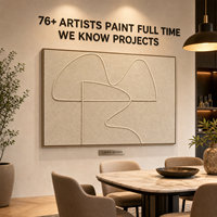 Cremebeige Organische Konturlinie Handgewebte Faser Minimalistische Wandkunst Goldrahmen Hotel Grand Lobby Akzentwand Maßanfertigung