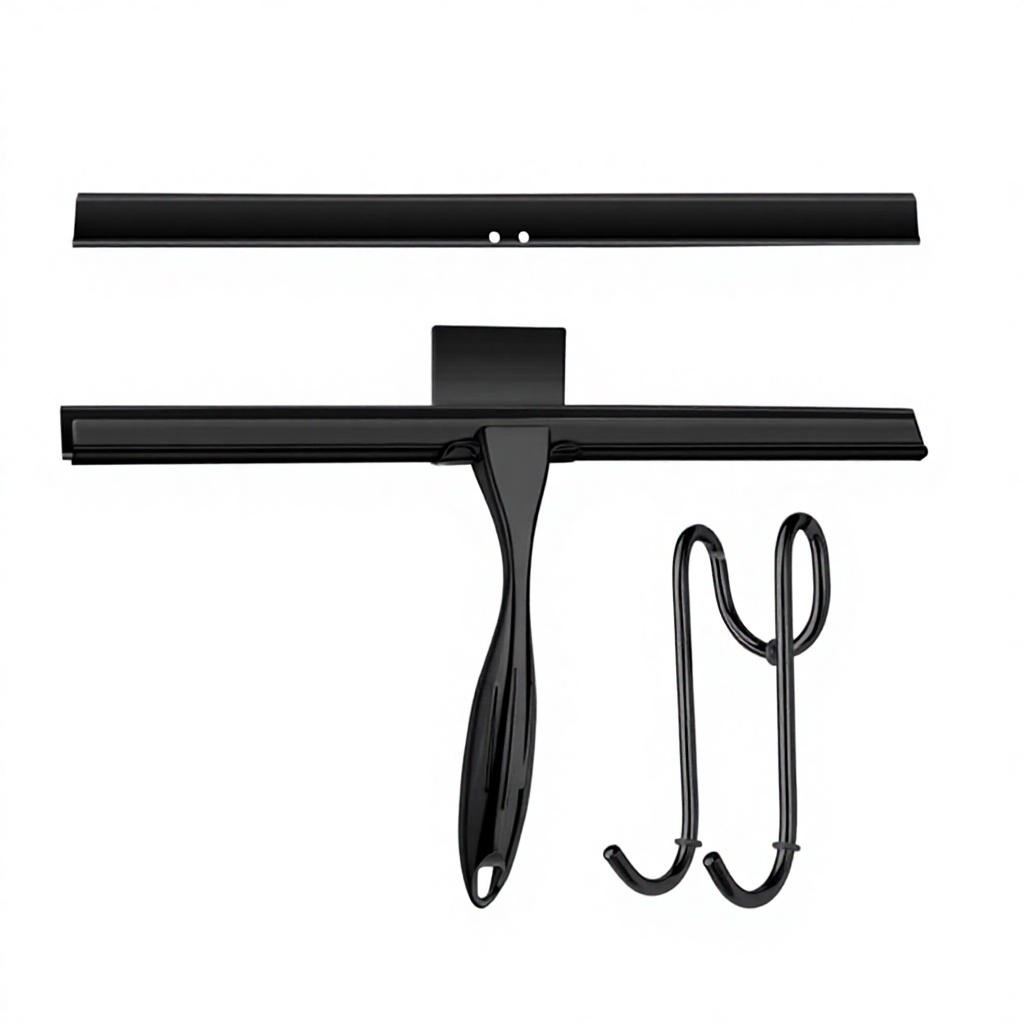 BX New Design Stainless Steel Bathroom Squeegee Mirror Window Glass Wiper Cleaning with Zinc Plated and Non-slip Handle · image 1