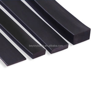 Strip segel profil persegi panjang kustom Strip karet penyegel silikon EPDM buna-n temperatur tinggi - Product Image 1