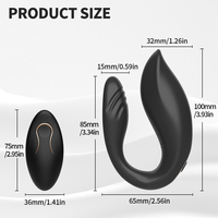 Vibrateur en forme de U à télécommande sans fil : Jouet vibrant rotatif flexible et portable pour femmes |   Plaisir mains libres pour adultes