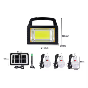 2024 Portable <b>Solar</b> Lighting System Kit with USB Rechargeable <b>Small</b> Energy Storage IP65 Garden Suitable <b>Solar</b> <b>Panels</b> Lights - Product Image 1
