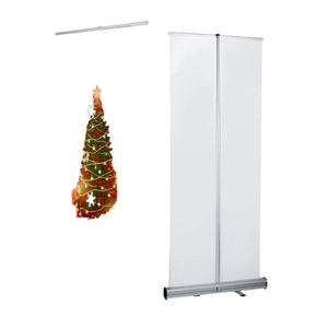 Retractable Roll up Aluminum Frame Banner Stand with Carry Bag Custom Size & Logo <b>Tool</b>-Free Assembly-Portable Trade Show Display - Product Image 1