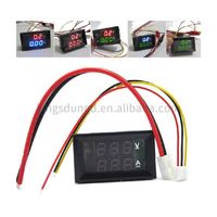 Voltmètre numérique Ampèremètre DC 100V 10A 50A 100A Panneau Ampèremètre Volt Tension Courant Testeur 0.56 "Bleu Rouge Double Affichage LED