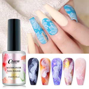Charm For You-esmalte de <span class=keywords><strong>uñas</strong></span> con tinta de acuarela, 12 colores, 15ml, gel líquido que florece, <span class=keywords><strong>2022</strong></span> - Product Image 3
