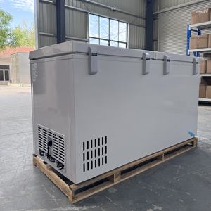 Congélateur à ouverture par le haut Réfrigérateurs Armoire à glace Congélateur coffre profond horizontal commercial Double portes utilisées pour la congélation de la viande de poisson - Product Image 4