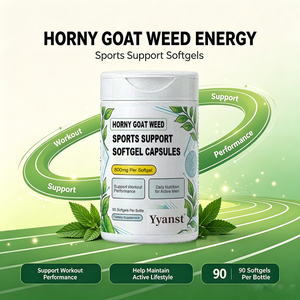 Extrait naturel de Horny Goat Weed 800mg, gélules de soutien sportif, 90 pièces, améliore l'endurance et l'énergie, complément alimentaire quotidien à base de plantes - Product Image 3