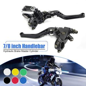 Juego de Palancas de Freno y Embrague para Motocicleta de 22 mm (7/8 Pulgadas), Manillar de Motocicleta, Cilindro Maestro de Freno, Depósito, Controles para Motocicleta Todoterreno - Product Image 3