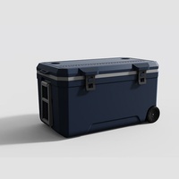 Igloo 120L Grande glacière avec boîte isolée de style moderne à roues pour pique-nique de pêche en plein air