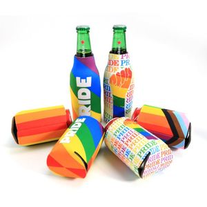 Refroidisseur de canettes pliable personnalisé avec logo, design gratuit, en néoprène, avec fermeture éclair, prix usine pour les clients - Product Image 3