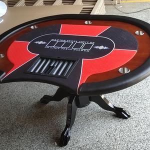 Sòng bạc chuyên nghiệp Poker bảng Texas Hold'em bảng với LED chiếu sáng chủ sở hữu cốc sang trọng blackjack Deluxe cung cấp thiết bị - Product Image 3