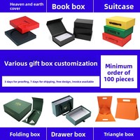 Boîte cadeau personnalisée, emballage de type tiroir, personnalisation haut de gamme, boîte en papier pour huile essentielle, carton imprimé en couleur, dorure/argenture