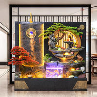 Panneau mural de rideau d'eau, décoration de fontaine d'eau, salon, bureau, cour, villa, ornements porte-bonheur