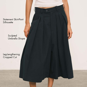 <span class=keywords><strong>Pantaloncini</strong></span> Bermuda a Vita Alta con Logo Personalizzato per Donne, Gamba Larga Plissettata, Stile Casual per Uso Quotidiano e Vacanze OEM ODM - Product Image 4