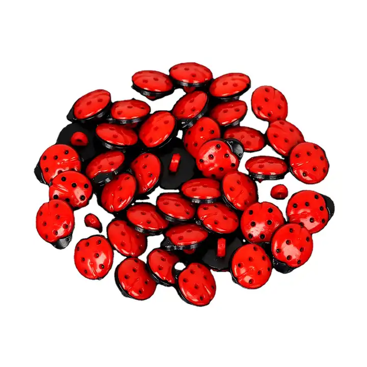 Red Plastic Sewing Buttons for sale