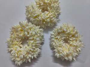 Mayoon pulsera India Ganey Ganaas regalos de dama de honor Gajra Scrunchie banda para el cabello Sangeet Ramadan favores flores decorativas plantas - Product Image 3