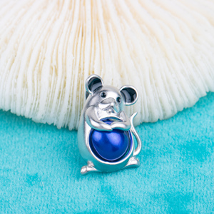C030081 Sterling Silver Skull Shape Freshwater Pearl Cage Pendant Necklace Jewelry <strong>Locket</strong> for Pearl Party - Product Image 3