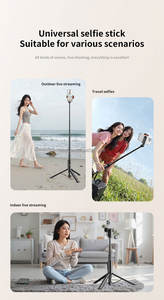 Soporte de trípode portátil de alta calidad para teléfono inalámbrico Bluetooth remoto de mano teléfono móvil <span class=keywords><strong>seguimiento</strong></span> Selfie Stick - Product Image 6
