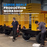 Compresseur d'air mobile Atlas Copco 10/13 bar 141 kW 636 CFM lubrifié, état neuf, moteur diesel pour l'exploitation minière et la construction routière