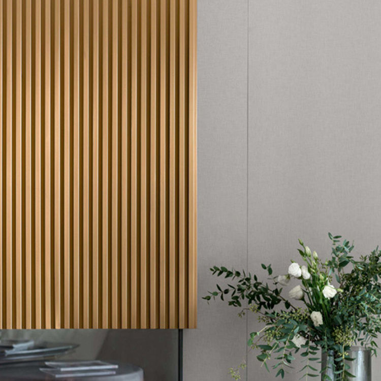 Wooden Grain PVC WPC Wall Panel Fluted Wall Panels WPC 3D Wall Panel