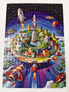 <span class=keywords><strong>Puzzle</strong></span> en papier éducatif de qualité supérieure personnalisé, 1000 pièces, impression haute définition, paysage de coucher de soleil sur lac glacé - Product Image 3