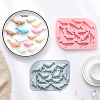 Moule à gâteau en silicone antiadhésif thème baleine, réutilisable, de qualité alimentaire, mignon, magnétique, pour chocolat, bonbons et glaçons DIY
