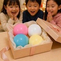 KK Jouet Squishy Rond Doux 10CM en TPR, Jouet Anti-Stress Kawaii en Forme de Pâtisserie Simple, Jouet de Décompression pour Enfants, Cadeaux de Fête
