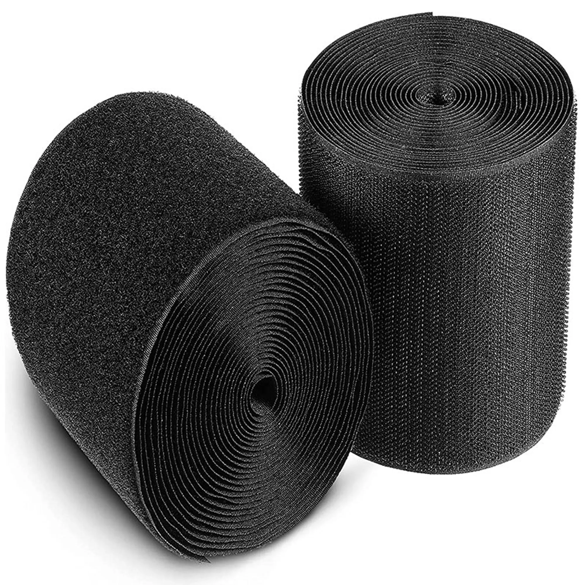 Yapışkan olmayan cırt cırt bağlantı elemanları güçlü bant naylon kumaş bant DIY dikiş aksesuarları için 16mm-150 siyah ve beyaz Vulc bant