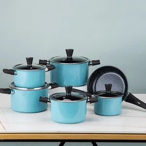  CAROTE 11pcs Pots and Pans Set, Nonstick Cookware Set  Detachable Handle, Induction Kitchen Cookware Sets Non Stick with Removable  Handle, RV Cookware Set, Oven Safe, Blue: Home & Kitchen