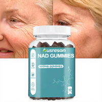 Gummies Antioxydantes Ausreson NAD+ Plus Resvératrol, Supplément Liposomal de Nicotinamide Adénine Dinucléotide (NAD) et Biotine