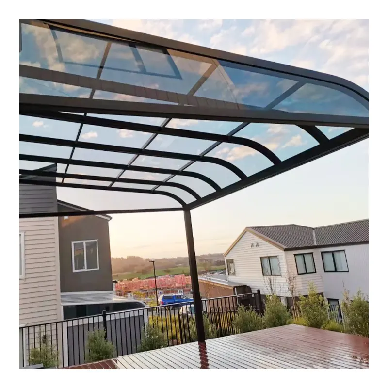 Venta caliente parasol impermeable balcón patio cubierta aleación de aluminio dosel