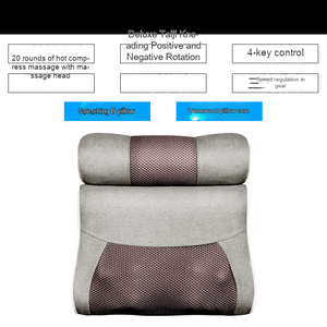 Fabricantes al por mayor hogar coche cuerpo masajeador instrumento cuello lumbar hombro columna cervical masaje almohada - Product Image 5