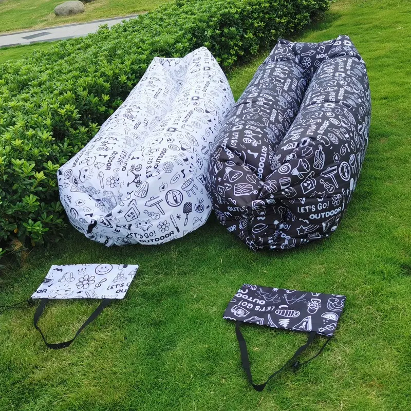 도매 가격 휴대용 방수 게으른 공기 소파 잠자는 풍선 안락 의자 소파 캠핑 야외