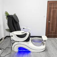 Fauteuil de Pédicure de Luxe Électrique Inclinable avec Massage pour Salon de Manucure et Spa