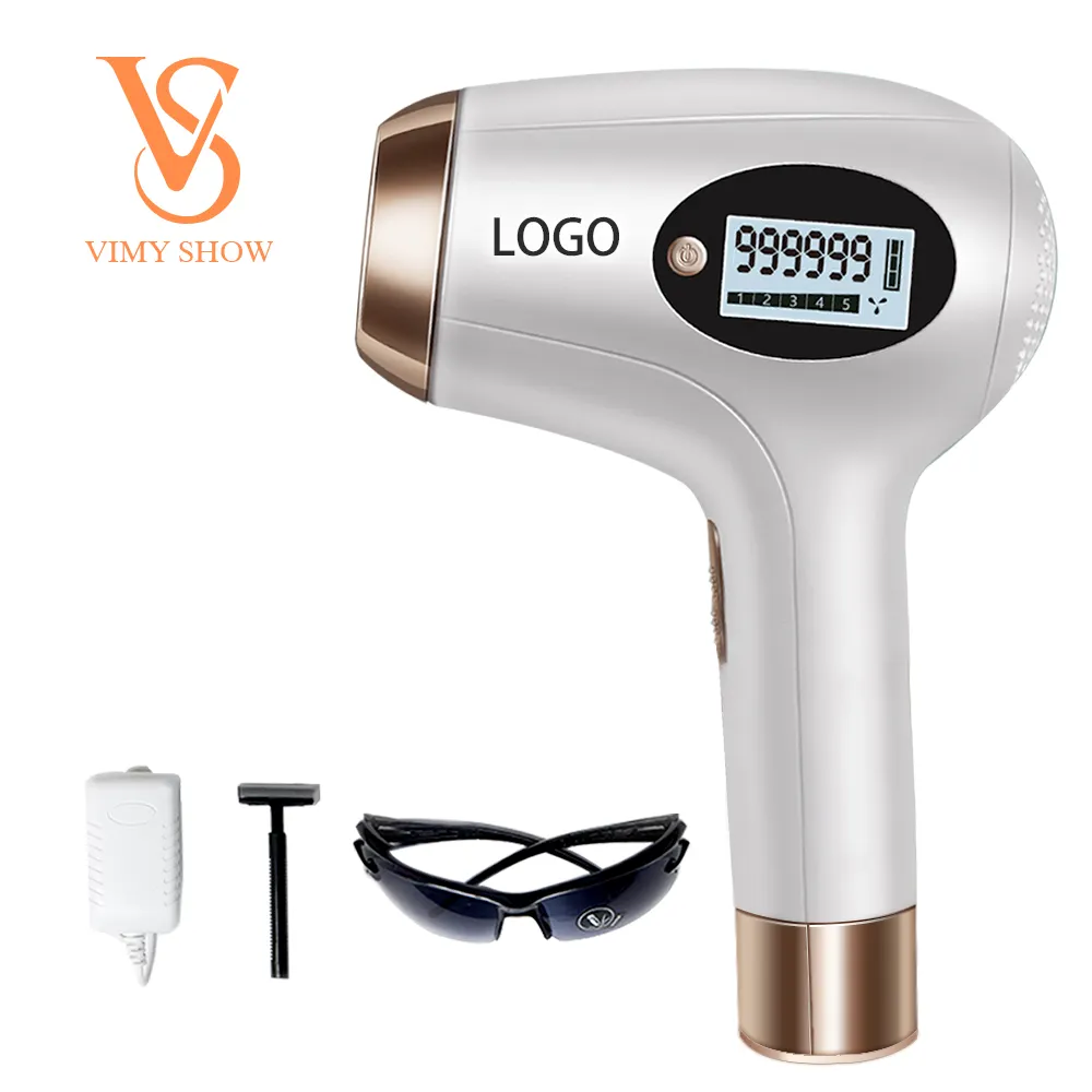 Depilador ipl permanente flash 999999, dispositivo de remoção de pelos a laser, elétrico, fio indolor, removedor de pelos do corpo inteiro