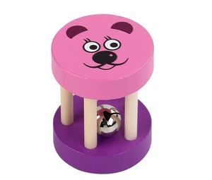 Campanas de mano de madera coloridas al por mayor con formas de animales para niños, instrumentos musicales educativos, juguetes de sonido con caras de dibujos animados - Product Image 5