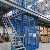 Plateforme élévatrice verticale industrielle haute performance pour marchandises, élévateur hydraulique de fret pour entrepôt logistique