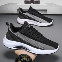 Nouvelles baskets de course pour hommes, couleur unie, luxe, respirantes, ultra-légères, résistantes à l'abrasion, à lacets, pour l'été et les loisirs