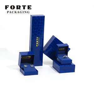 Forte nhà máy tùy chỉnh da + Nhung hộp đồ trang sức <span class=keywords><strong>Set</strong></span> vòng cổ bông tai vòng đeo tay và nhẫn <span class=keywords><strong>Set</strong></span> đồ trang sức <span class=keywords><strong>Set</strong></span> - Product Image 3