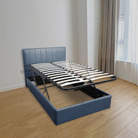 Cadre de lit moderne innovant avec mécanisme motorisé intelligent de levage et de bricolage à gaz stable pour lit de rangement de chambre à coucher