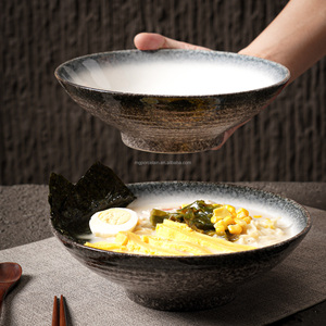 Juego de Tazones de Cerámica Hechos a Mano en Japón para Udon y <span class=keywords><strong>Ramen</strong></span>, Tazones Grandes para Fideos, Aptos para Lavavajillas - Product Image 6