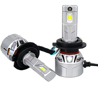 Faros Delanteros LED para Auto SunRise P2 H1 12V 110W 11000LM 6500K IP67 Impermeables con Sistema de Enfriamiento, Canbus, Plug and Play, Ajuste Universal, 1 Año de Garantía