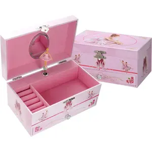 Ever Bright 2024 Wholesale Beautiful Dancing Ballerina Music Box Custom Jewelry Box Wind Up Music Box For Girl Birthday Gift
