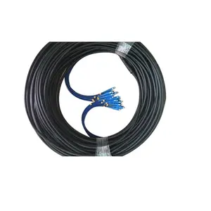 Suministros DE FÁBRICA DE China 12 núcleos monomodo SC a SC 100M 200m 500m Cable de conexión blindado de fibra óptica a prueba de agua