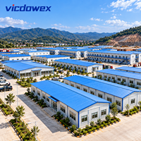 VICDOWEX Maison préfabriquée modulaire de type K, épaisse et à assemblage rapide, pour camp de construction et bureau temporaire