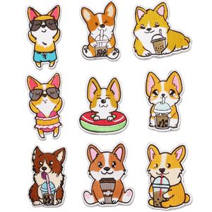Iron on Embroidery Cute Dog Corgi Patch for Decoration Gift - Product Image 2